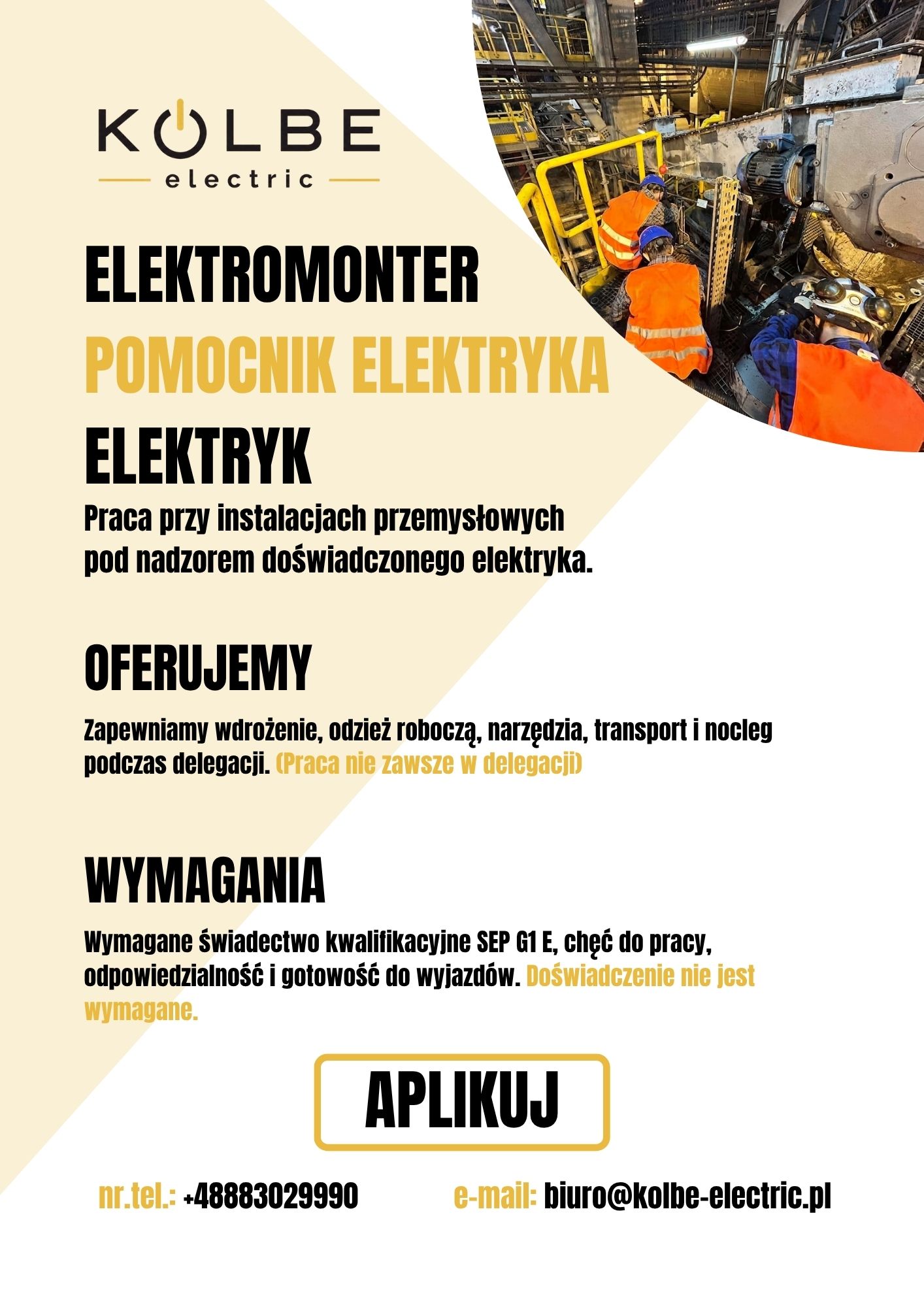 Ulotka Kolbe Electric
